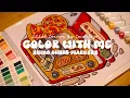 Color with me ASMR Little Corner by Coco Wyo using Ohuhu markers