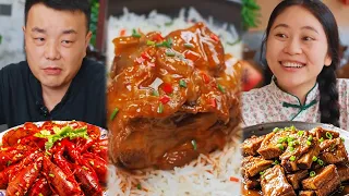 大壮兄妹与资本鸭的对决#干饭兄弟#盲盒食物#mukbang#美食#盲盒
