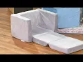 Huddle Junior Kids 2-in-1 Foam Flip-Out Couch on QVC