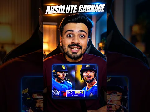 🚨100 Runs in Just 5 Overs!🤯Abhishek Sharma 35 Ball 100 Vaibhav Sooryavanshi IND vs NZ 3rd T20 2026
