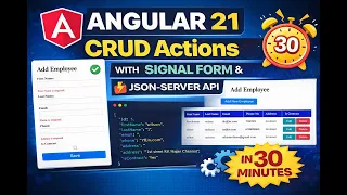 Angular 21 CRUD using signal form with validations using JSON-SERVER API Signal form tutorial