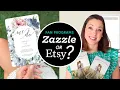 How to Make Wedding Fan Programs Printable Template on Etsy vs Printed and Shipped on Zazzle