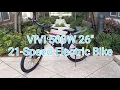 ViVi 500W Electric Bike with Pedal-assist Throttle Best 500W affordable E-bike