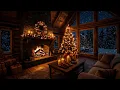 Lagu Soothing Christmas Ambience 🎄Instrumental Christmas Music With Fireplace \u0026 Relaxing Piano Music