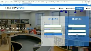 Library management system Create a LMS website using HTML and CSS with source code