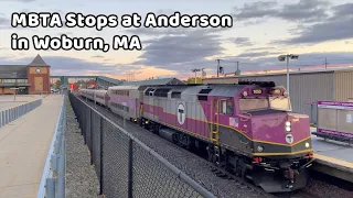 MBTA Lowell Line Train Stops at Anderson RTC