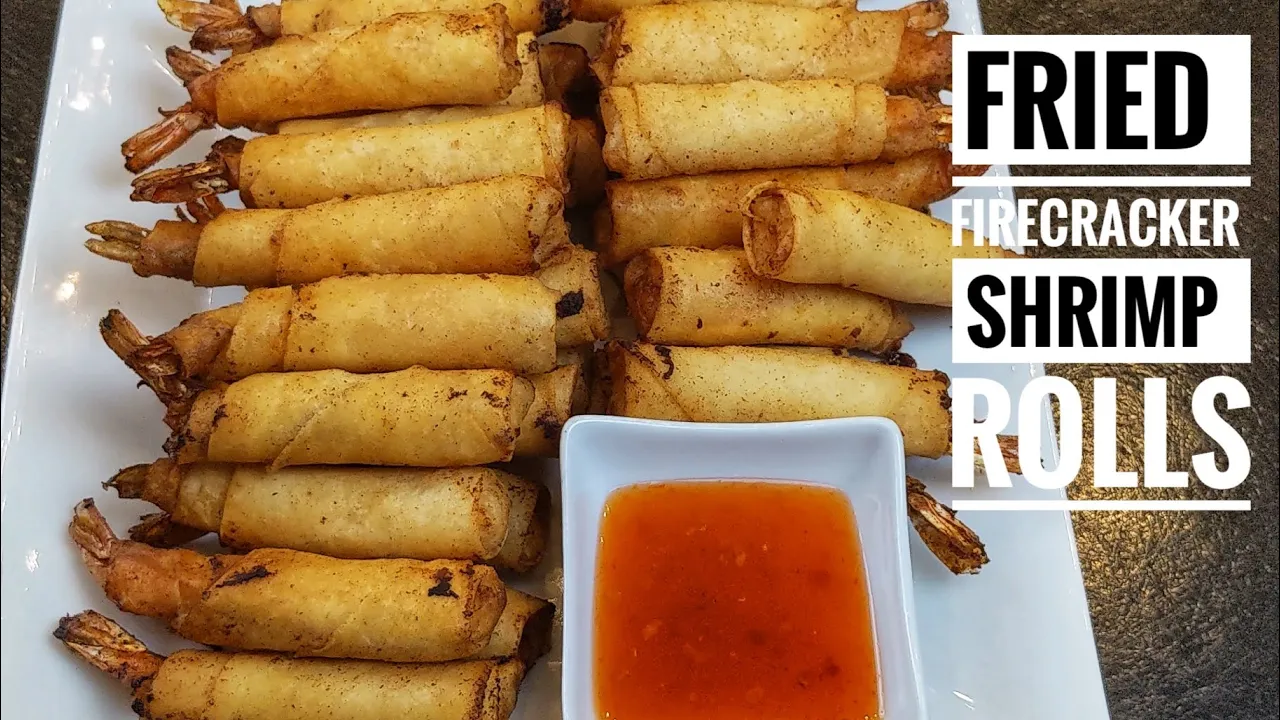 How To Make Firecracker Shrimp - Quick & Easy Fried Shrimp Rolls