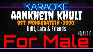 karaoke aankhein khuli for male udit lata u0026 friends ost mohabbatein 2000 