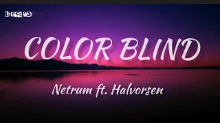 Download Netrum - colorblind feat. Halvorsen ( lyrics) -lyrics way MP3