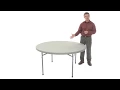 60 in Round Plastic Folding Table