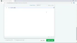 1st HackerRank algorithm Problem solving python