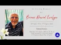 Funeral Tribute Service of Brian David Evelyn