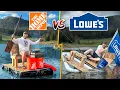 Home Depot vs Lowes - 150 Boat Build Challenge