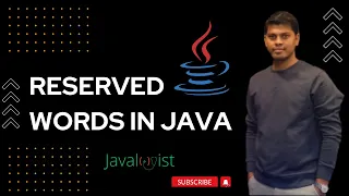 Reserved Words in Java