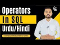 Arithmetic Logical and Relational operators in SQL Query