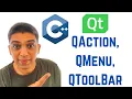Qt Tutorials For Beginners - QAction QMenu QToolBar