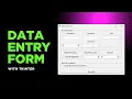 Python GUI project - Data Entry Form with Tkinter 49 mins real time No talking