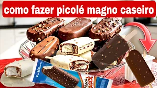 COMO FAZER PICOLÉ MAGNO CASEIRO NO LIQUIDIFICADOR FÁCIL É RÁPIDO