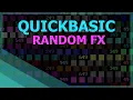 QuickBASIC Random Visual and Sound Effects