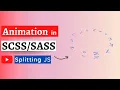 Create flying text animation - HTML SCSS or SASS and Splitting JS