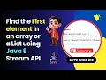 Java 8 How to Find the First Element in an Array The Easiest Way