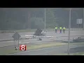 Car fire wrong-way crash closes I-84 westbound in Manchester