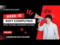 NPTEL SOFT COMPUTING TECHNIQUES WEEK 12 ASSIGNMENT SOLUTION APRIL 2025