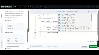 Output Formatting Hacker Rank Java
