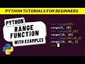 Python Range Function Python Range Function Explained Python Tutorials