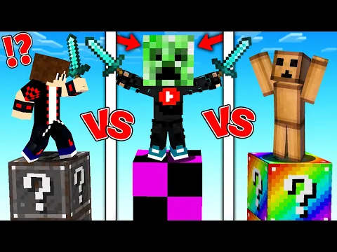 Video Thumbnail: ماين كرافت : حرب جزر الحض ولكن رأسي تحول كريبر 1 ضد 1 ضد 1 ضد 1 !!؟ 😱🔥