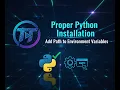 How to install Python and Add path to the environment variables
