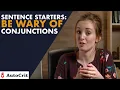 Sentence Starters Writing with Initial Conjunctions
