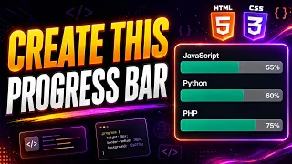 How to Create a Progress Bar Using HTML CSS Step by Step Tutorial