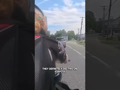 Car Swerves into Rider @nekosairsoft on IG