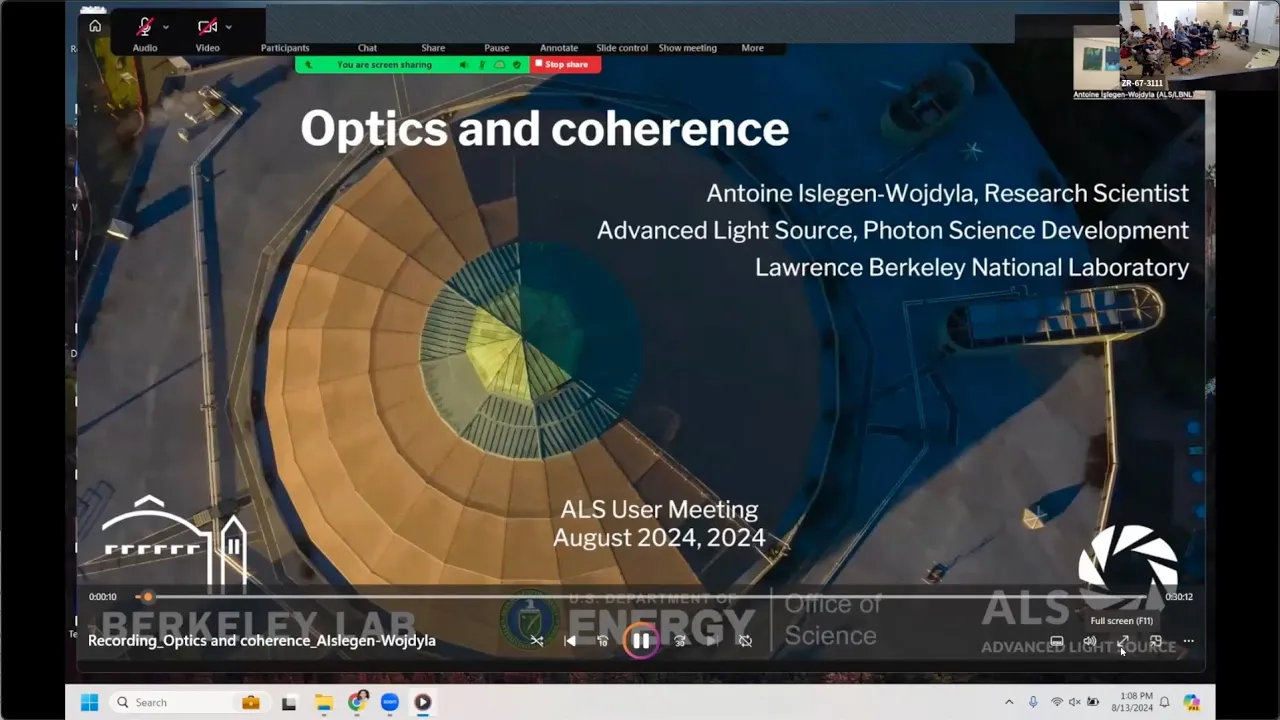 Antoine Islegen-Wojdyla: Optics and Coherence