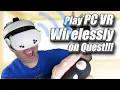 How to Play PC VR WIRELESSLY with Quest 2 Quest 3 Quest 3s Air Link Setup Tutorial