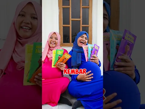 2 ibu hamil kembar borong es krim hamood habibi