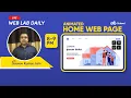 Animated Home Web Page in Weblab on Code org