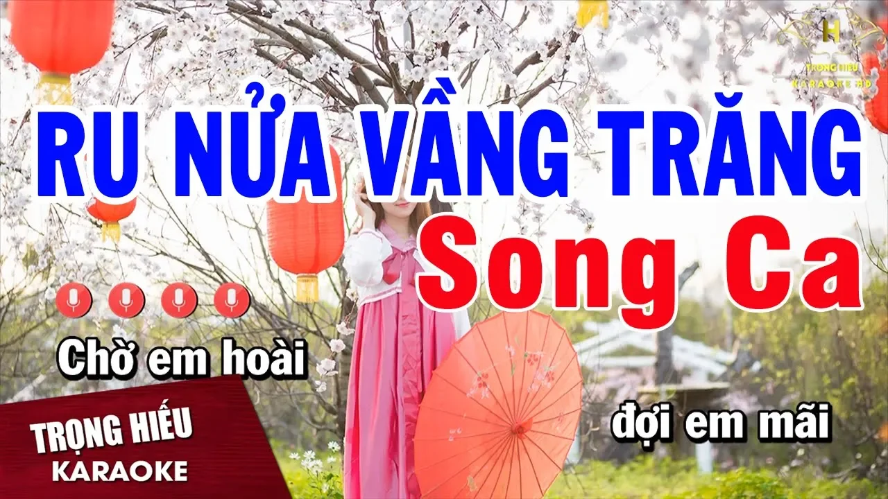 Karaoke Ru Nửa Vầng Trăng Song Ca Nhạc Sống | Trọng Hiếu