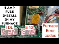 1 DL I DL and E 12 Furnace Error Code Fix - Thermostat is Dead AC and Heat Pump Won t Run