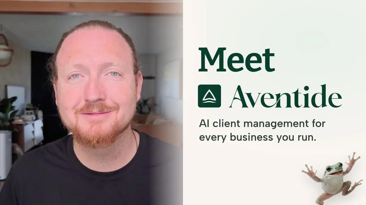 Aventide product tour, a short video by cofounder Christian Quiver