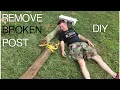 How To Replace a Broken Mail Box Post at no cost
