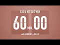 60 Minute Countdown Timer Flip Clock with Ambient Music Bells