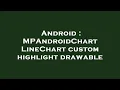 Android MPAndroidChart LineChart custom highlight drawable