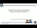 USENIX Security 24 - Single Pass Client-Preprocessing Private Information Retrieval
