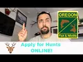 ODFW Apply for Hunts How to 2020