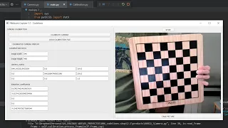 Camera calibration Python OpenCV PyQT