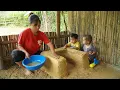 Download Lagu building a wood stove with earth and stones. heavy rain due to storm (Kajiki) single mother's life.