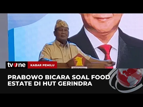 Prabowo Subianto Bicara Food Estate di HUT ke-16 Partai Gerindra