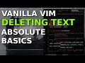 vim Deleting text